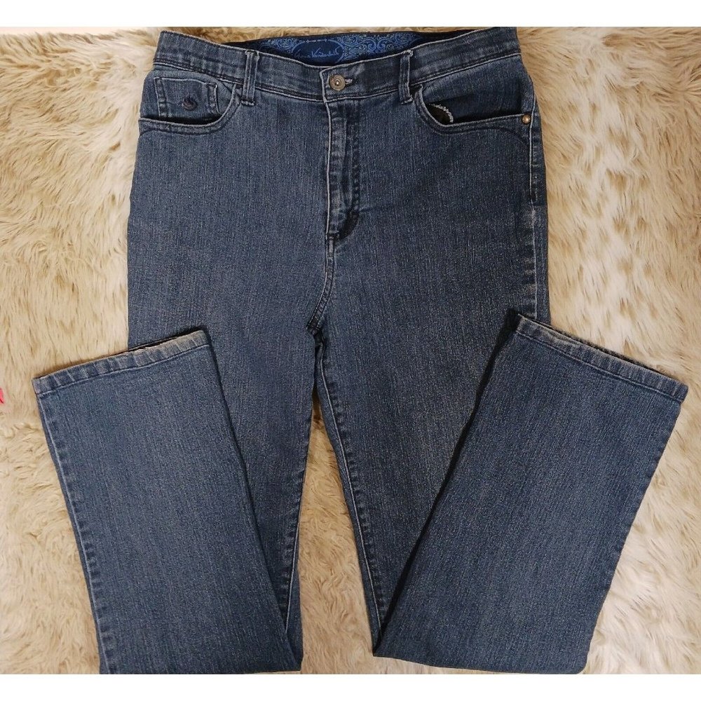 Gloria Vanderbilt Womens Size 10 Stretch Comfort Waistband Denim Blue Jeans